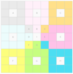 a 9x9 grid of colored squares